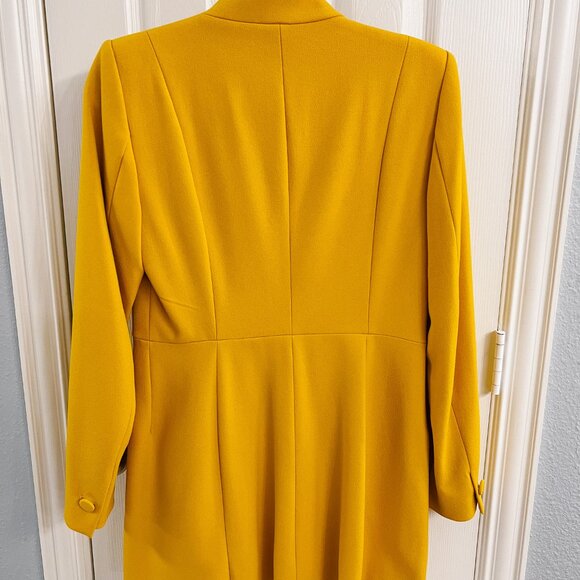 Zara Yellow Tailored Coat Jacket - Picture 2 of 3